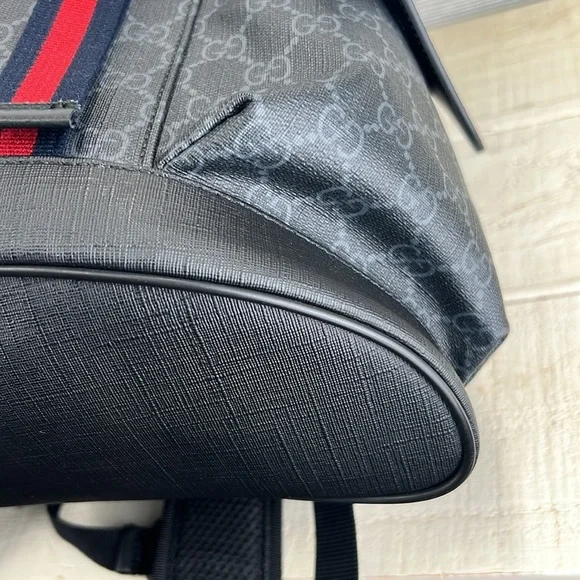 Gucci Double Pocket Backpack GG Coated Canvas Large ✅ COA Included - Picture 9 of 16